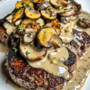Creamy Mushroom Sauce for Meat and Vegetables