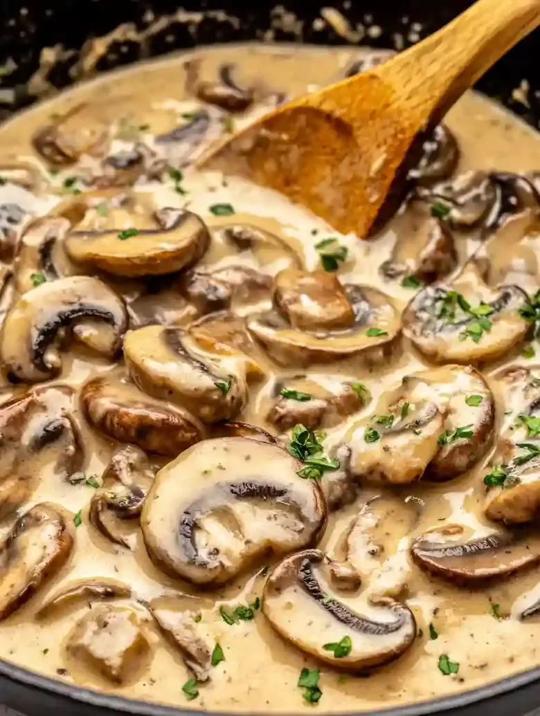 Creamy Mushroom Sauce for Meat and Vegetables