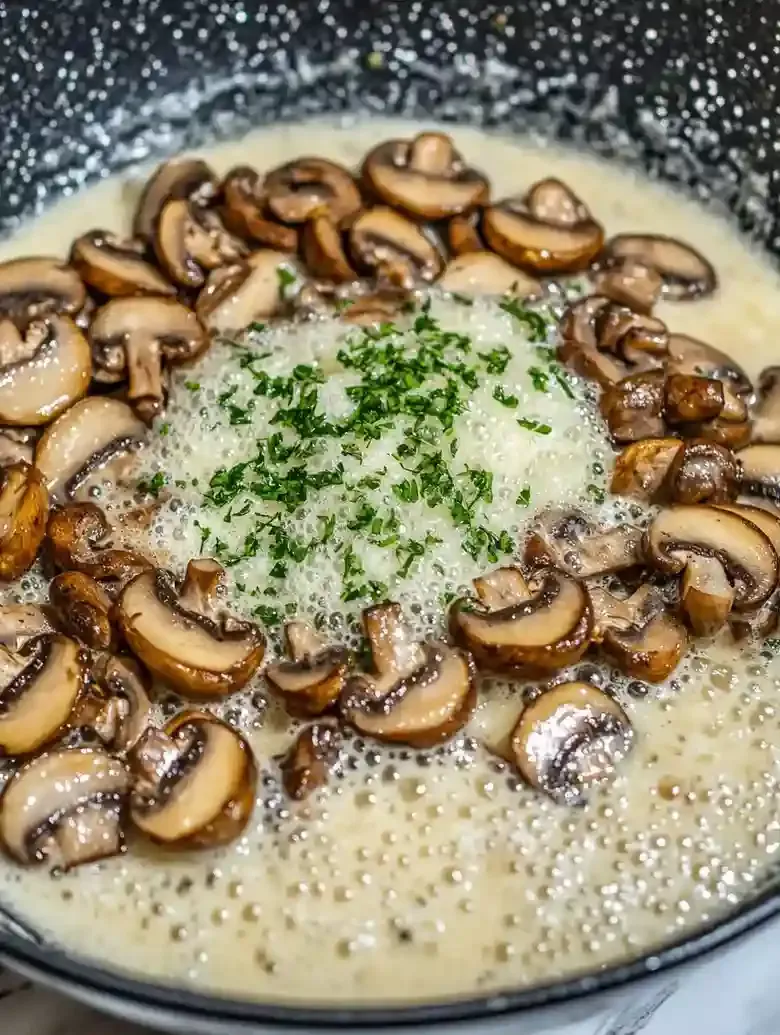 Creamy Mushroom Sauce for Meat and Vegetables