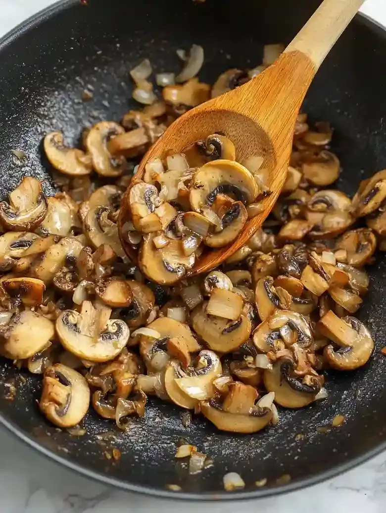 Creamy Mushroom Stroganoff with Black Beans
