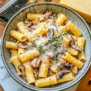 Creamy Pasta with Mushrooms and Thyme