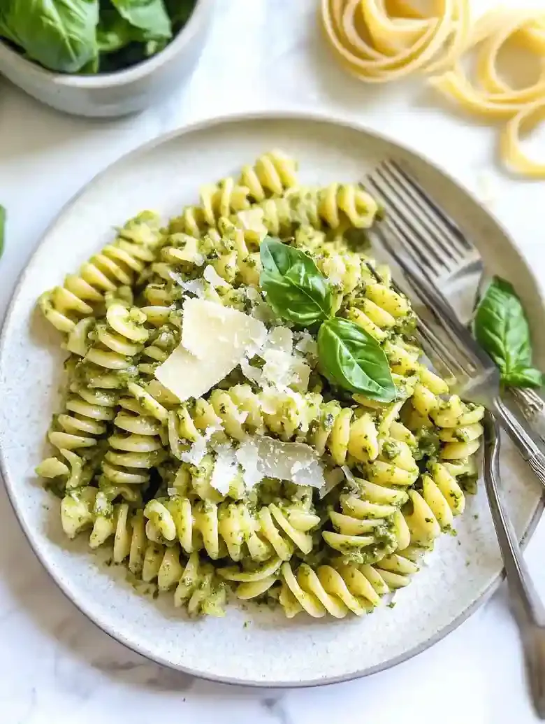 Creamy Pesto Pasta with Spinach