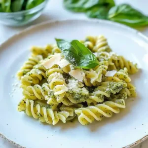 Creamy Pesto Pasta with Spinach
