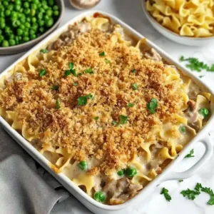 Creamy Tuna Noodle Casserole from Scratch