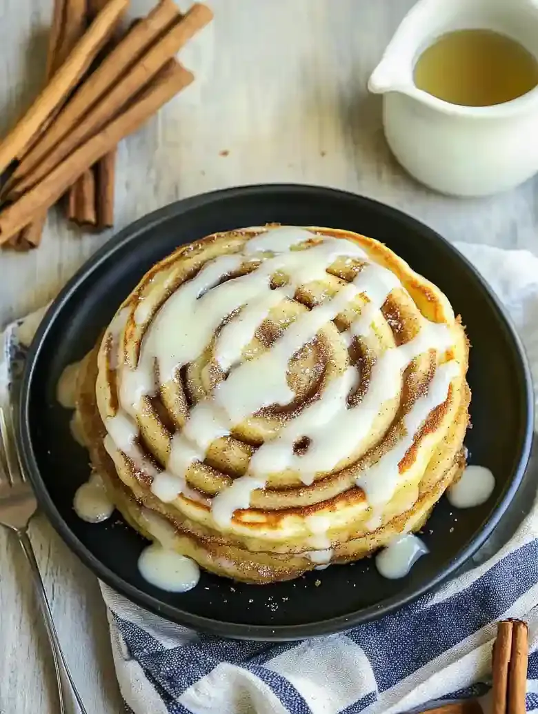 Delicious Cinnamon Swirl Pancakes