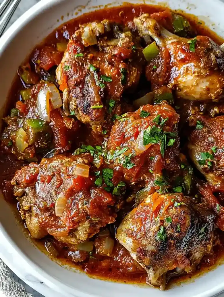 Delicious Greek Braised Chicken