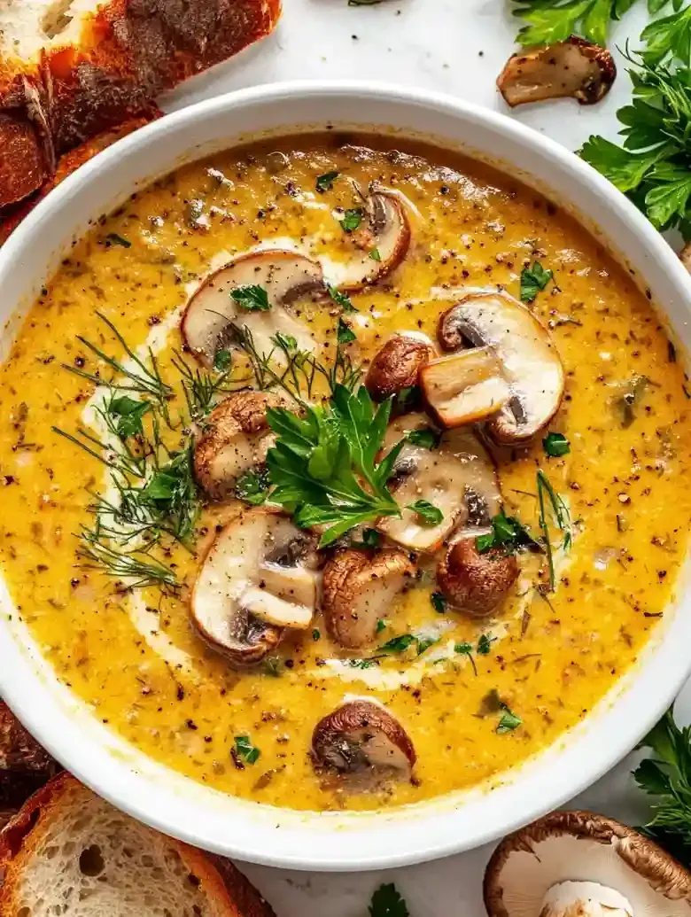 Delicious Hungarian Mushroom Soup Recipe