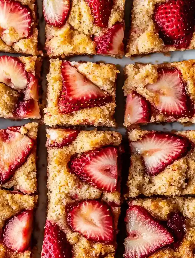Easy Strawberry Cornmeal Cake Dessert
