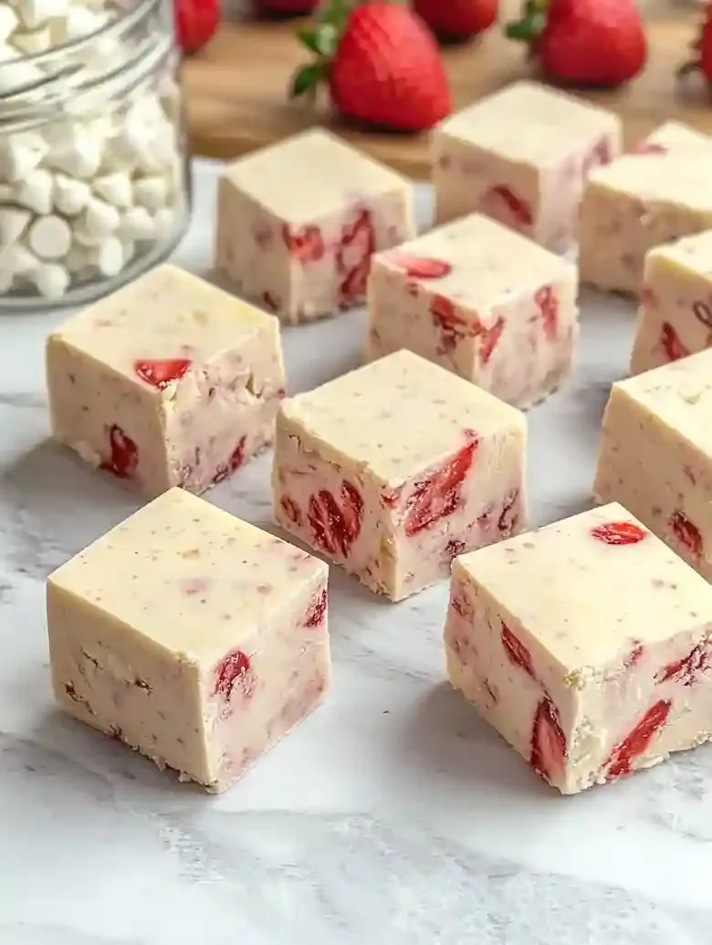 Easy Strawberry Fudge for Strawberry Desserts