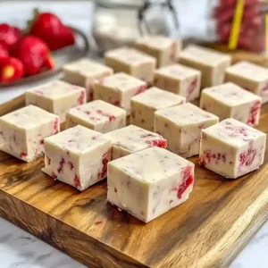 Easy Strawberry Fudge for Strawberry Desserts