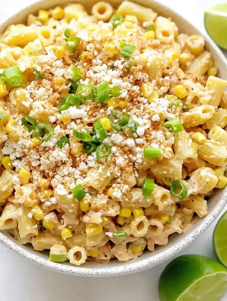 Elote Pasta Salad with Queso Fresco