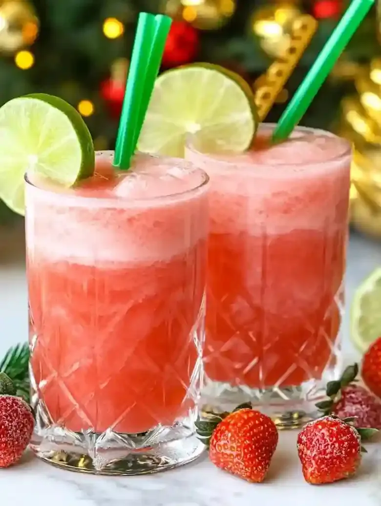Frozen Strawberry Lime Slush Cocktail Recipe
