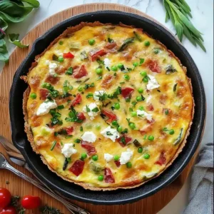 Fully Loaded Spring Vegetable Quiche