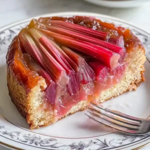 Gluten Free Rhubarb Upside Down Cake