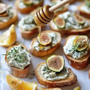 Goat Cheese Crostini Spring Appetizers
