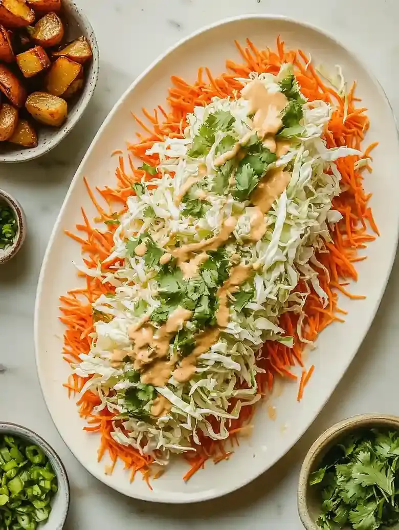 Gochujang Potato Salad with Green Beans