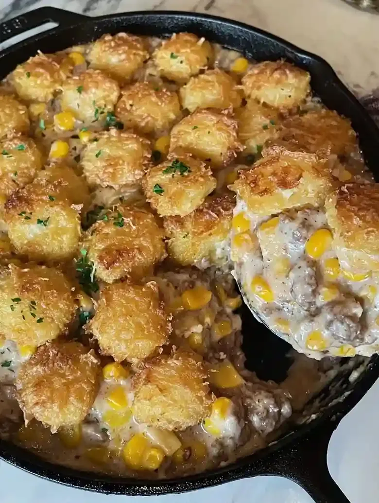 Ground Beef Cowboy Casserole Delight