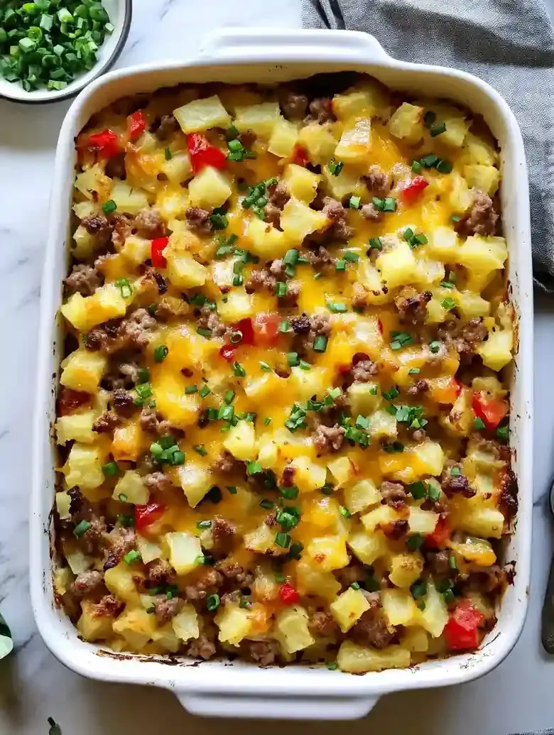 Hearty Breakfast Casserole with Sausage