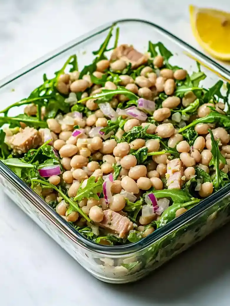 High Protein Tuna White Bean Salad