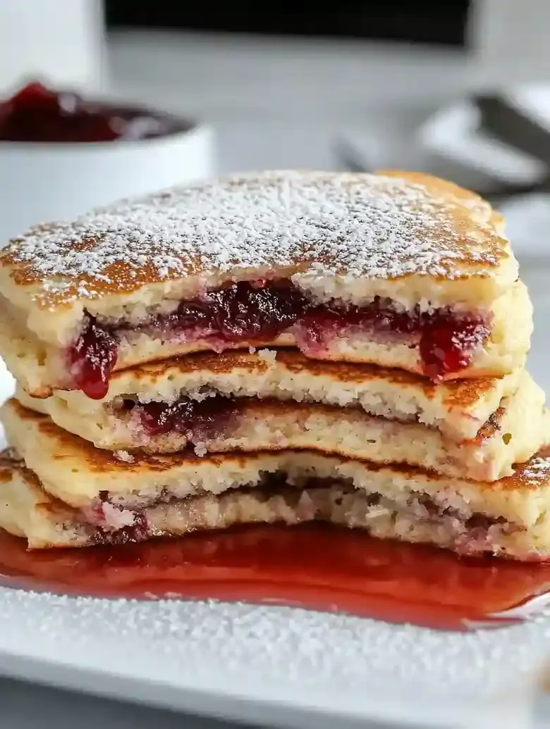 Jam Filled Pancakes Recipe
