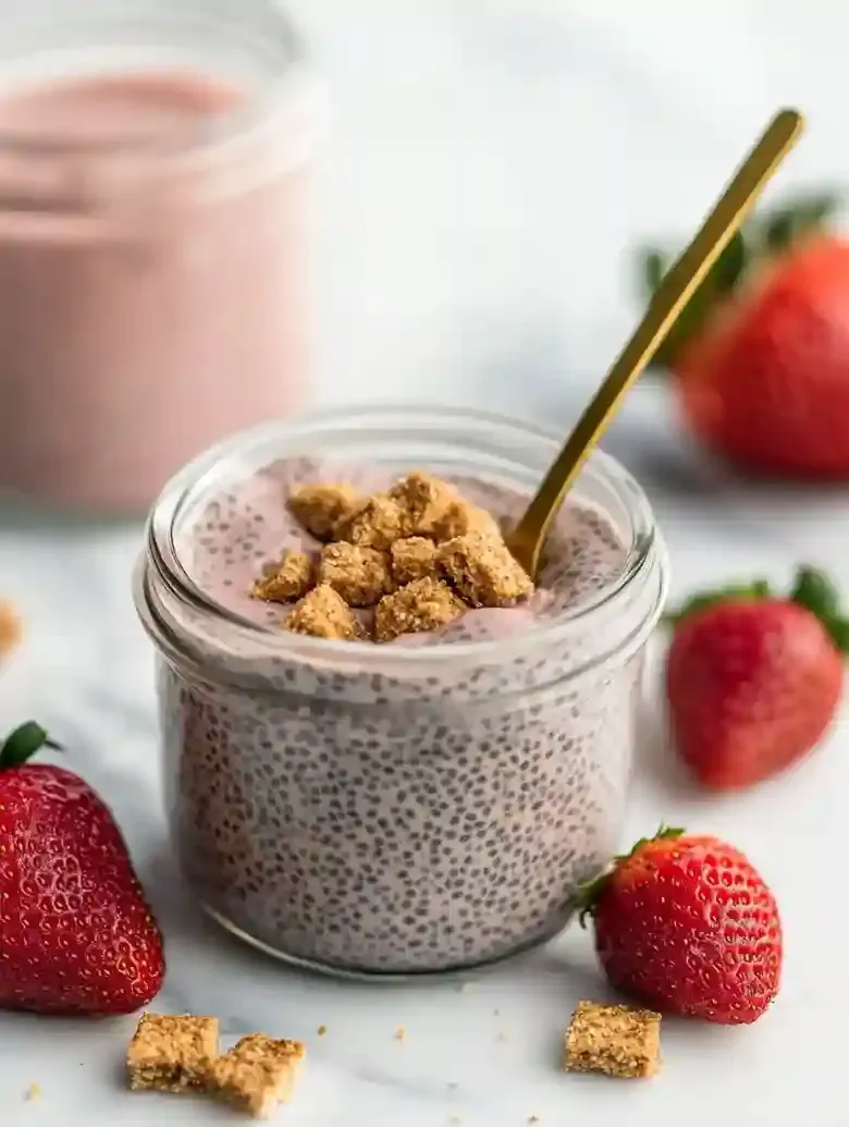 Kid Friendly Strawberry Chia Seed Pudding