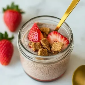 Kid Friendly Strawberry Chia Seed Pudding
