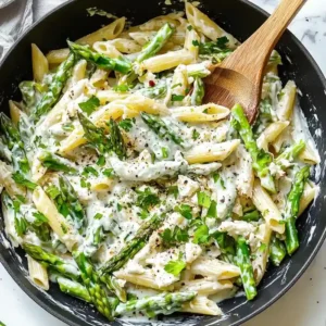 Lemon Asparagus Pasta with Feta