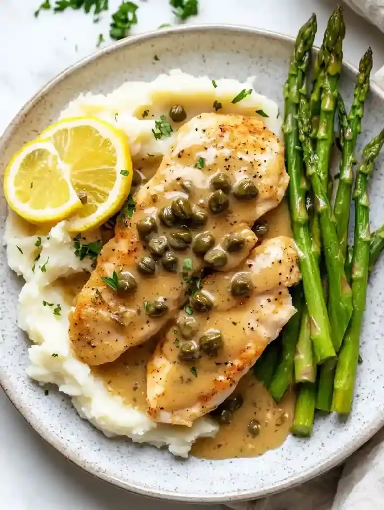 Lemon Chicken Piccata Skillet Dinner