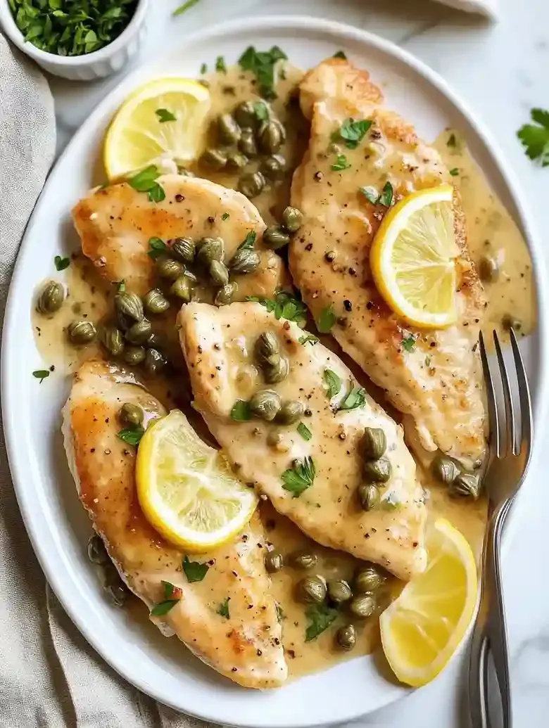 Lemon Chicken Piccata Skillet Dinner
