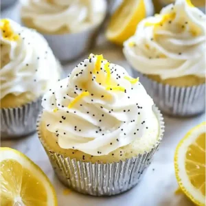 Lemon Cupcakes with Poppy Seeds