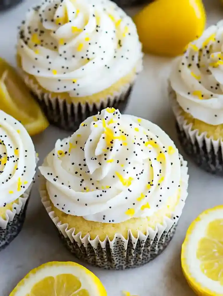Lemon Cupcakes with Poppy Seeds