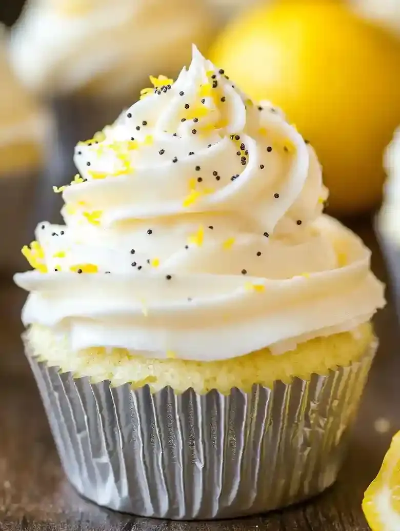 Lemon Cupcakes with Poppy Seeds