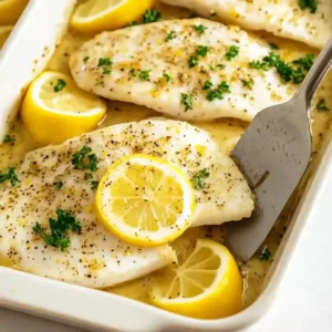 Lemon Garlic Baked Tilapia Dinner