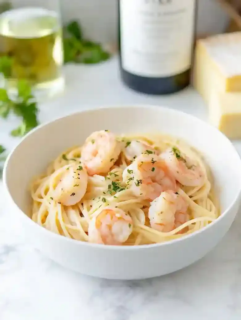 Lemon Garlic Shrimp Pasta