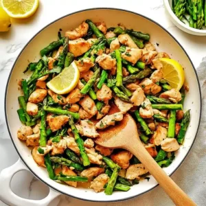 Lemon Pepper Chicken with Asparagus Skillet