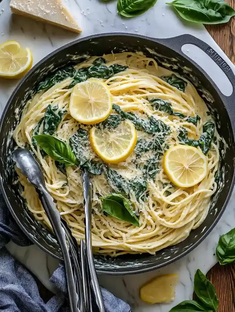 Lemon Ricotta Spinach Pasta