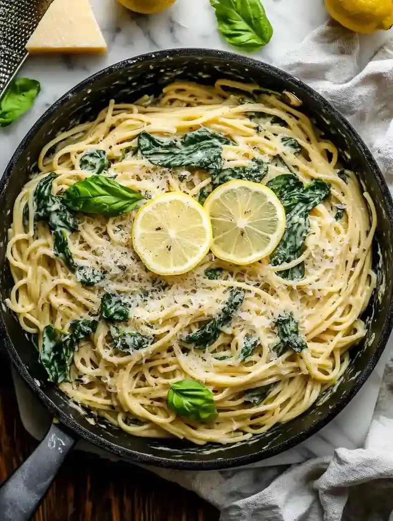 Lemon Ricotta Spinach Pasta