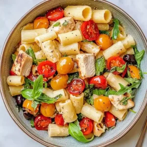 Mediterranean Chicken Pasta Salad