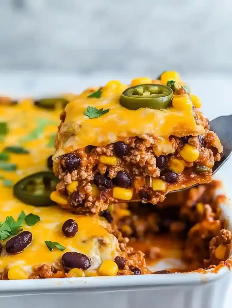 Mexican Taco Lasagna Casserole Recipe