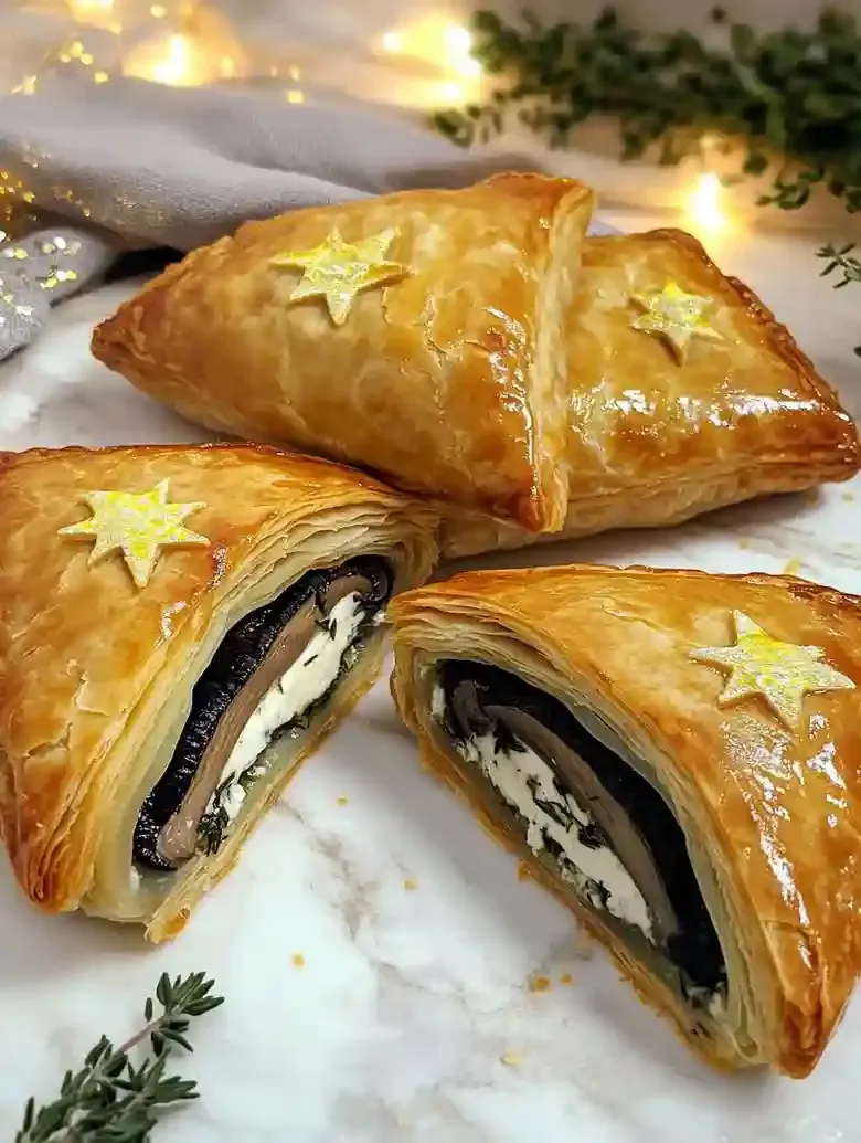 Mushroom Wellington with Creamy Leeks