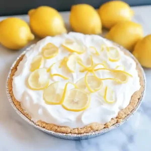 No Bake Lemon Cloud Pie