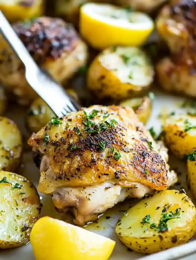 One Pan Greek Chicken and Potatoes