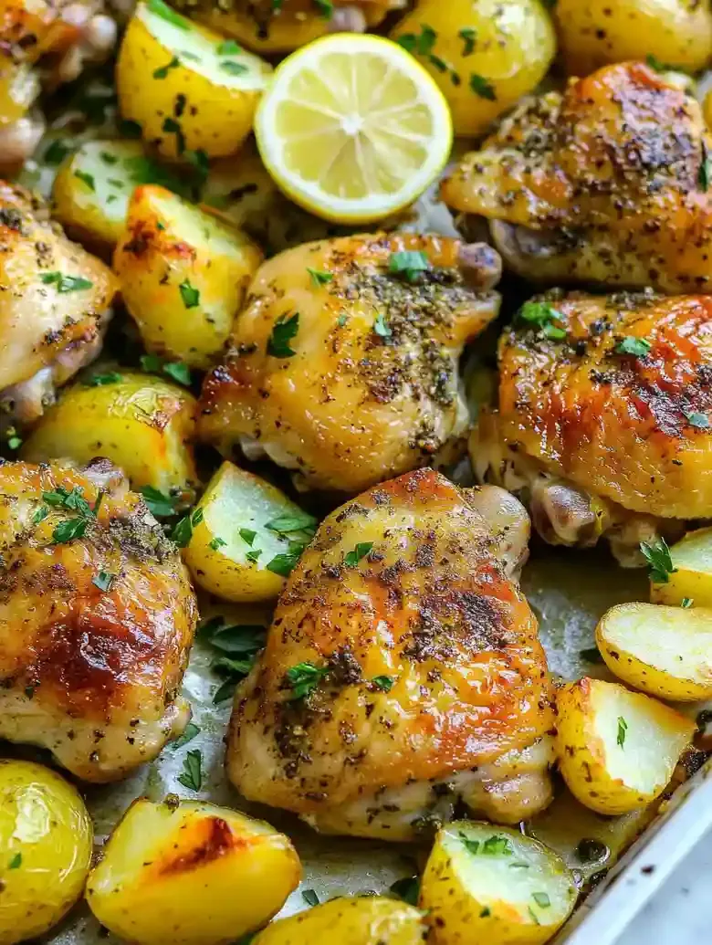 One Pan Greek Chicken and Potatoes