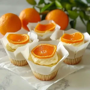 Orange Cupcakes with Olive Oil