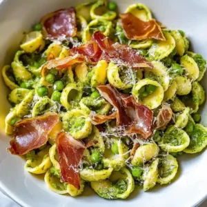 Orecchiette with Pea Pesto Sauce