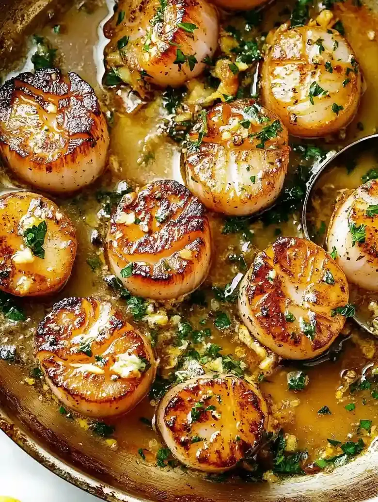 Pan Seared Scallops in Lemon Garlic Butter