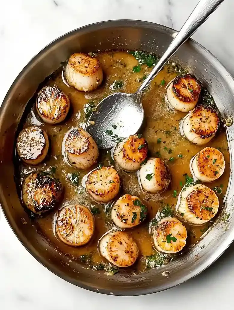 Pan Seared Scallops in Lemon Garlic Butter