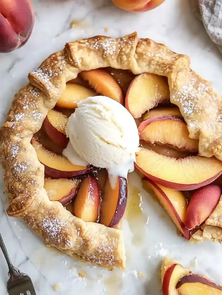 Peach Galette for Summer Dessert