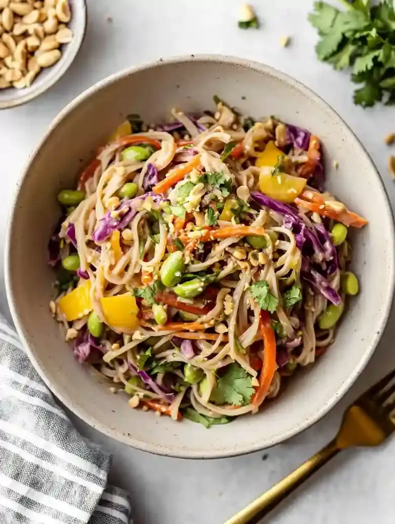 Quick Vegan Thai Noodle Salad