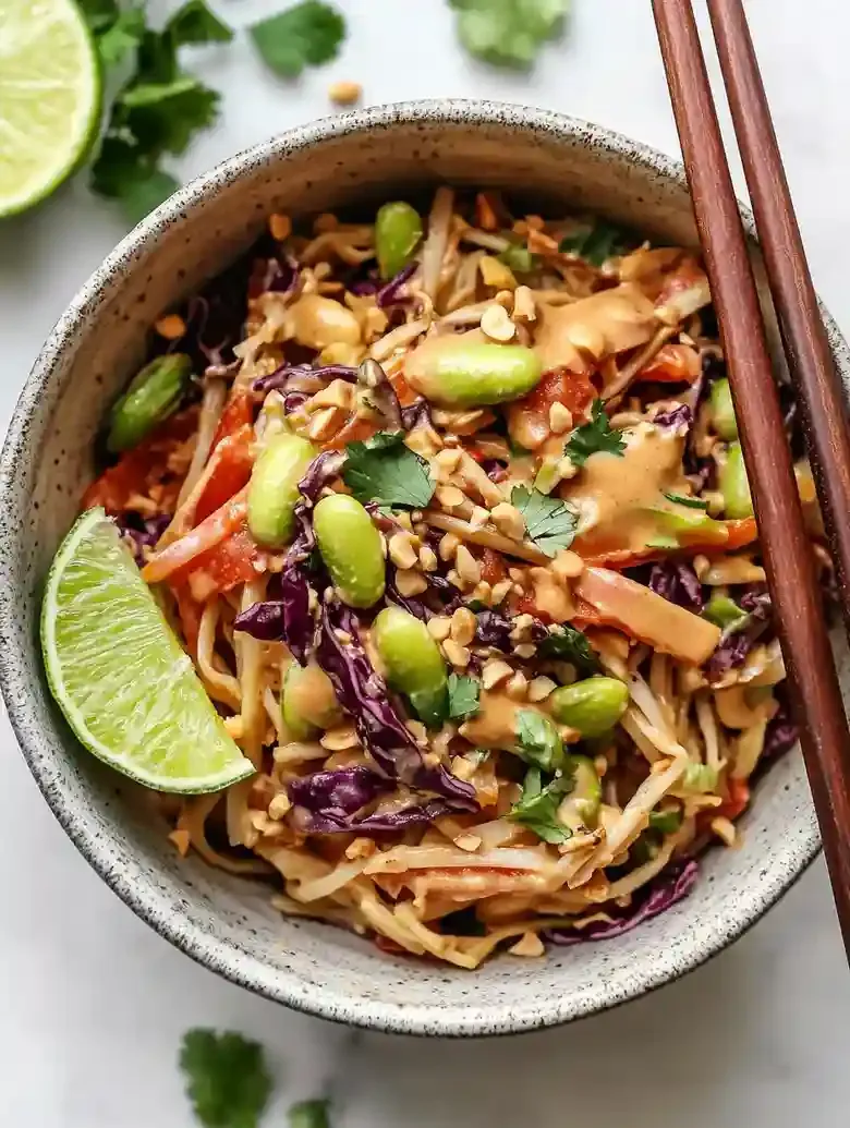 Quick Vegan Thai Noodle Salad